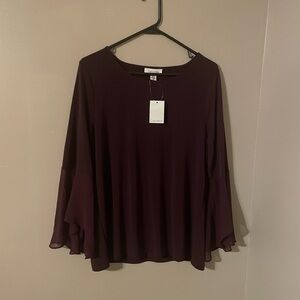 Calvin Klein Women's Purple Top